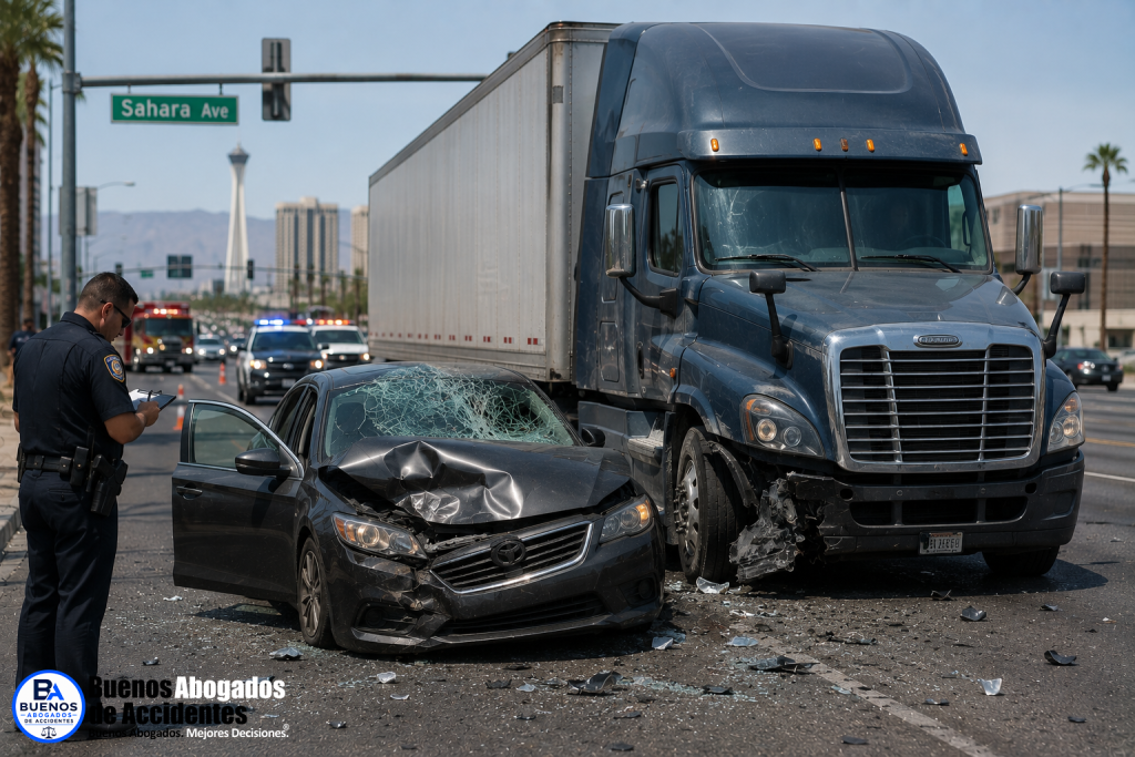 Bueno Abogados de Accidentes - accidente con camión comercial en Las Vegas